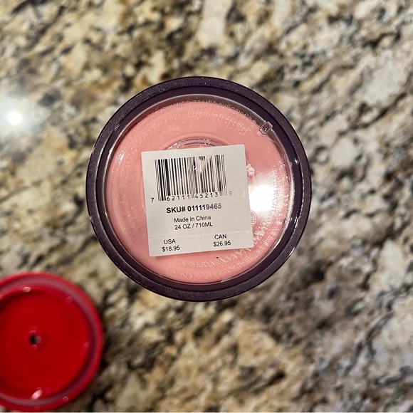 Starbucks 2020 Holiday Red Pink Glitter Swirl Venti Tumbler Cold Cup Coffee Mug - Picture 6 of 7